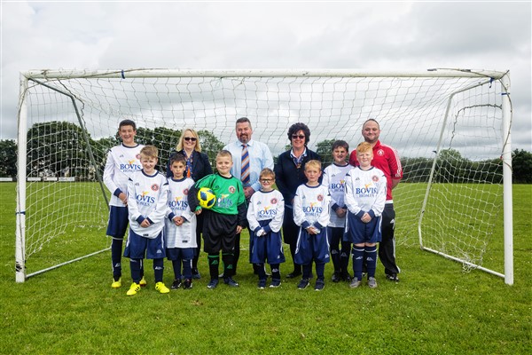 New kit for Barnstaple Ability Counts FC thanks to boost from housebuilder